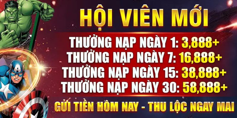 Chương trình thưởng nạp lần đầu dành cho bet thủ mới